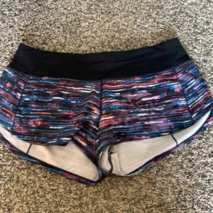 Lululemon speed up shorts. Size 6.